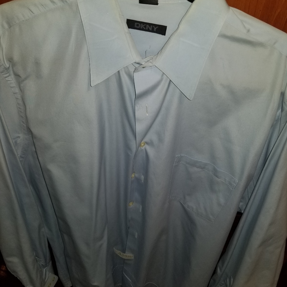 Dkny blue dress shirt